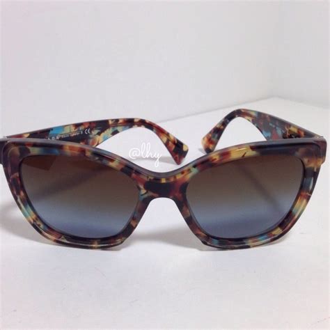 blue light glasses prada|prada sunglasses blue tortoise shell.